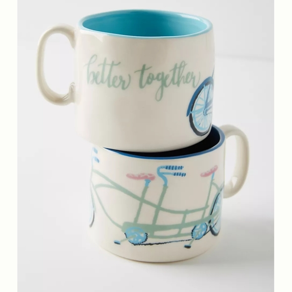A Bicycle For Two Mugs, Set of 2 - Picture 3 of 8